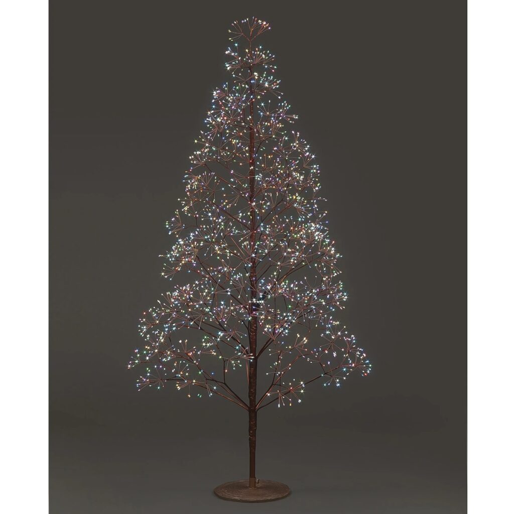 5.9ft Micro Dot Bronze Christmas Tree With 2100 Multicolour Flashing LEDs 5029936992994 2